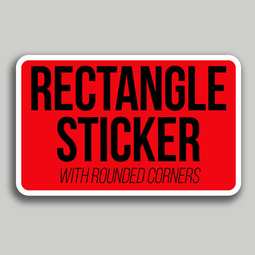 Stickers - Rectangle w/Rounded Corners